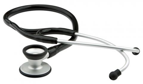 Adscope Lite Cardiology Stethoscope, 28" - Black